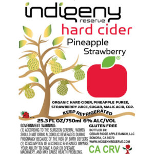 Pineapple strawberry cider