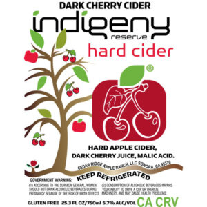 Dark cherry cider