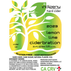 Lemon lime hard cider